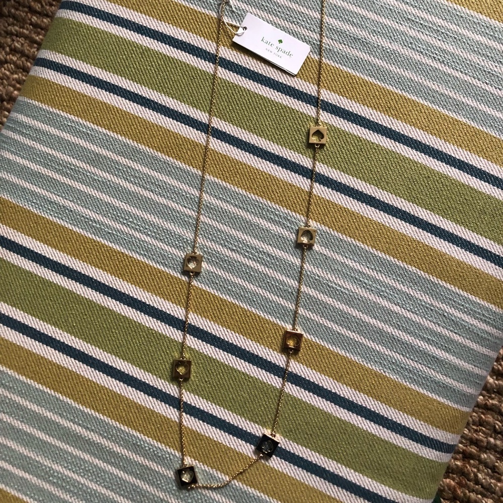 Gold Kate spade hole punch necklace—brand new!